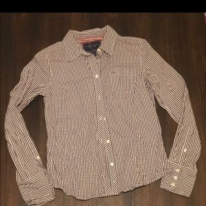 American Eagle Plaid Button Down